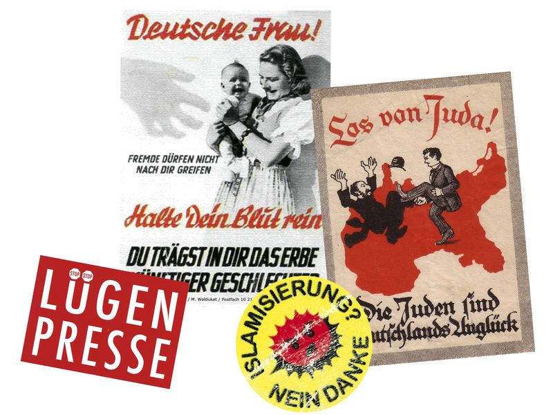 Plakat zur Ausstellung Angezettelt