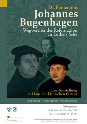 Plakat zur Ausstellung Johannes Bugenhagen