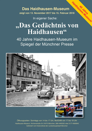 Plakat zur Ausstellung Das Gedächtnis von Haidhausen