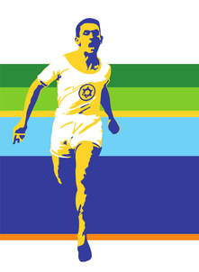 Plakat zur Ausstellung Never Walk Alone. Jüdische Identitäten im Sport