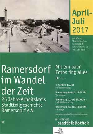 Plakat zur Ausstellung Ramersdorf im Wandel der Zeit