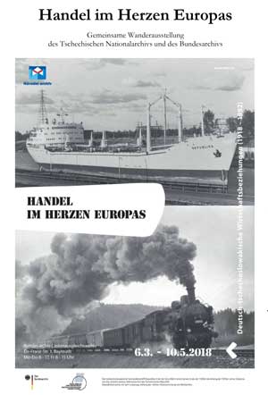 Plakat zur Ausstellung Handel im Herzen Europas