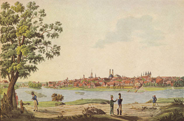 Stadtansicht um 1816