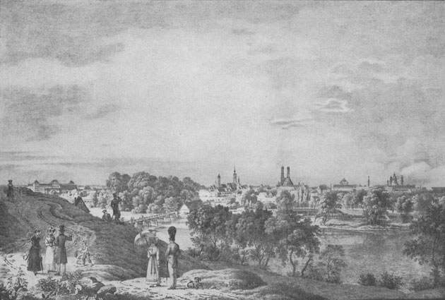 Stadtansicht von Osten