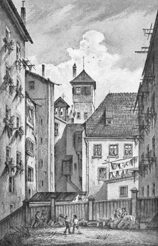 Blick auf den Löwenturm