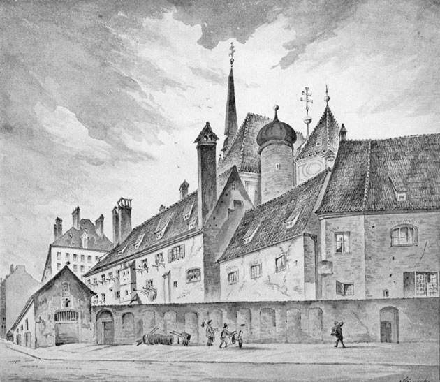 Häuser am   Petersbergl