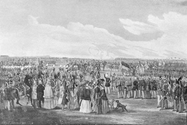 Huldigungsparade auf dem Marsfeld