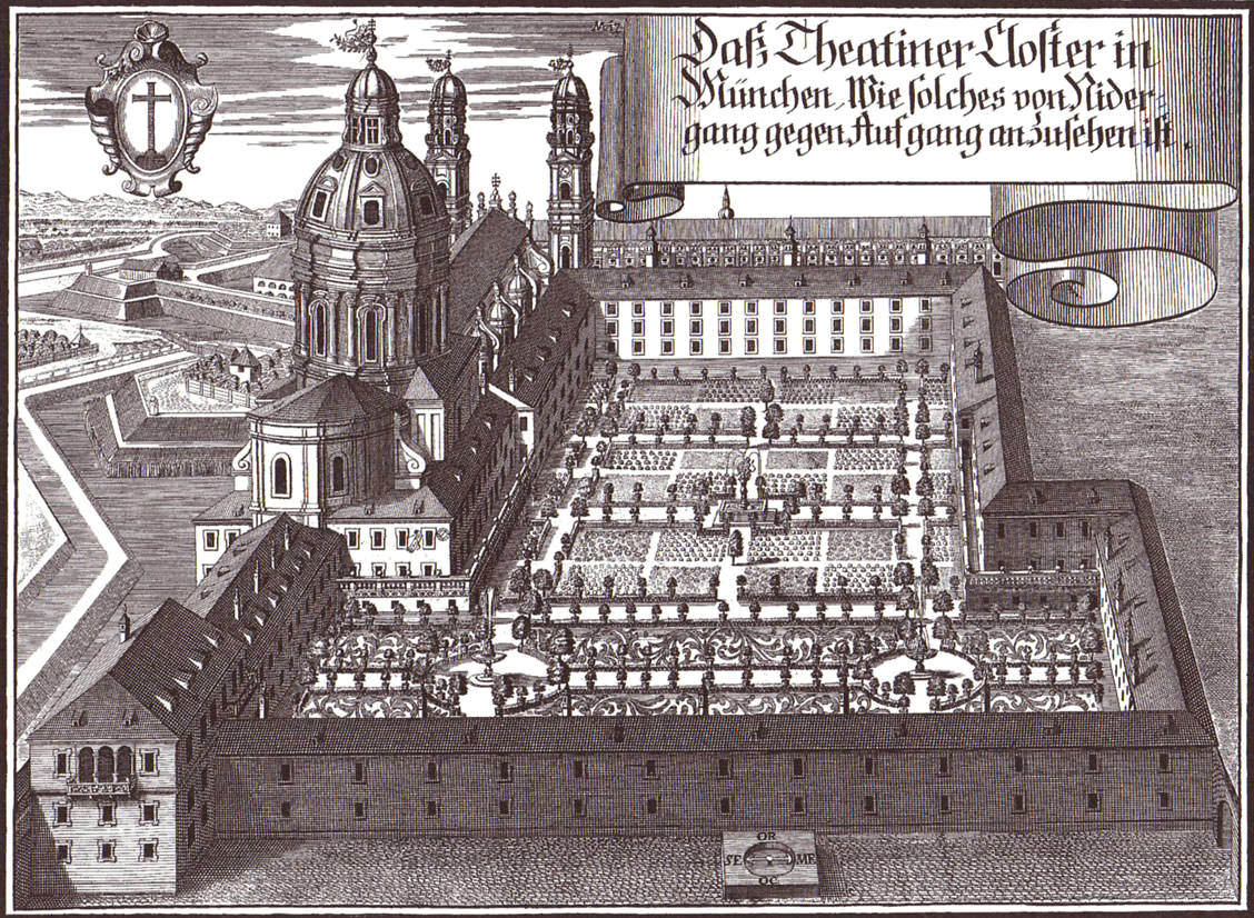 Theatinerkloster, Westansicht