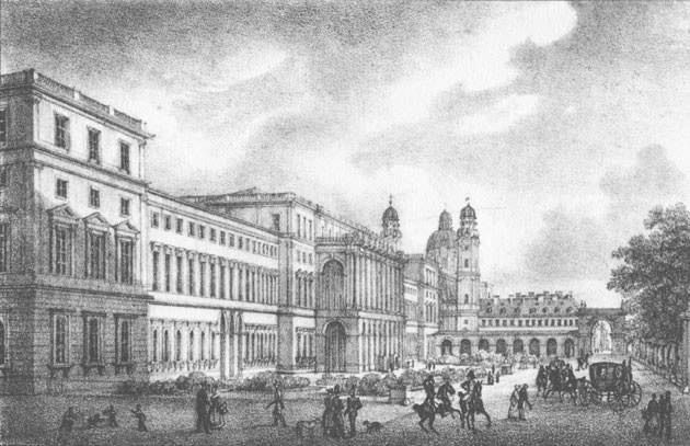 Residenz gegen den Hofgarten