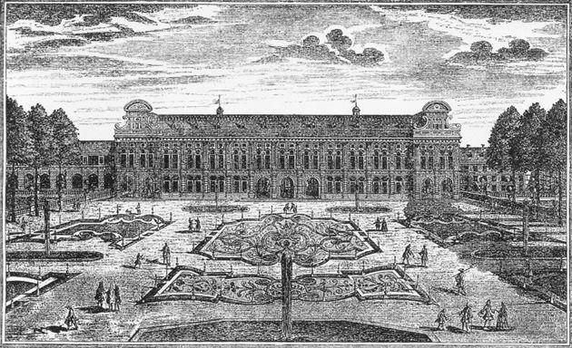 Ansicht der Residenz von der Hofgartenseite