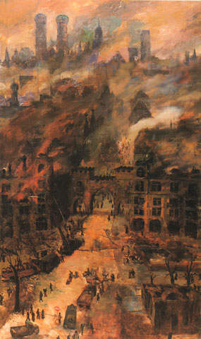 Das brennende Karlstor-Rondell