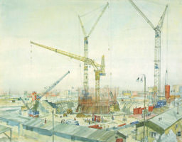 Baustelle des Olympiaturm