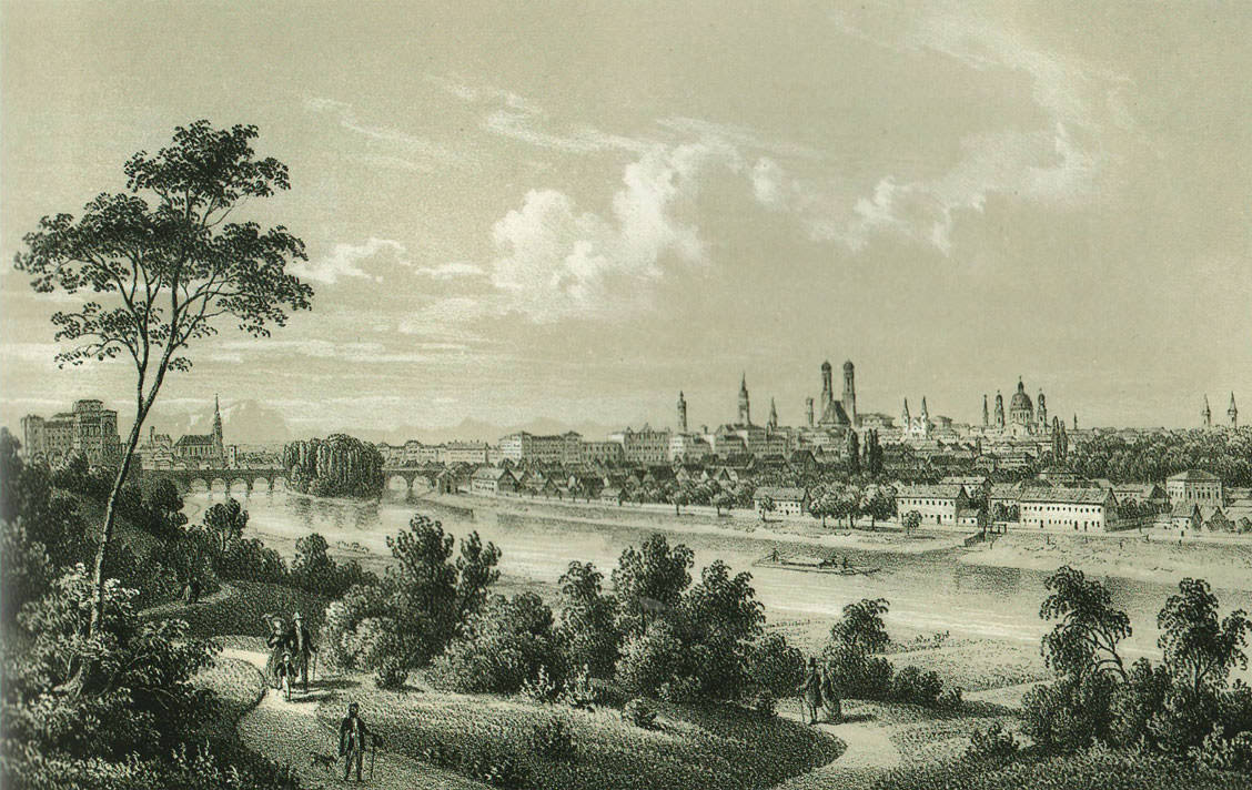 Stadtansicht von den 

Maximiliansanlagen