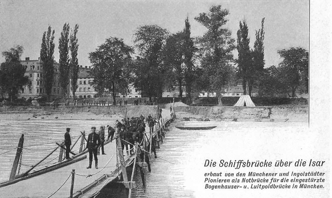 Notbrücke über die Isar