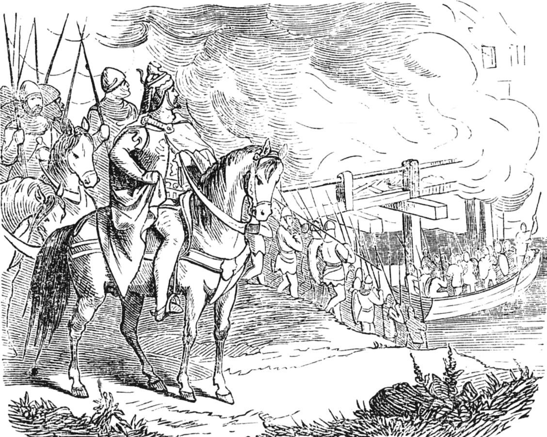 Zerstörung der Brücke in 

Föhring