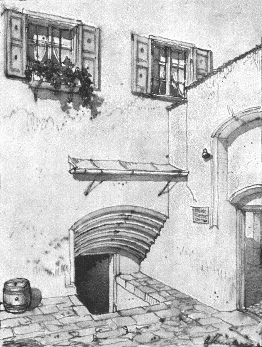 Kellertreppe beim 

Haus in der Burgstraße 11