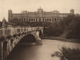Tiez Hermann – Maximiliansbrücke und Maximilianeum um 1900