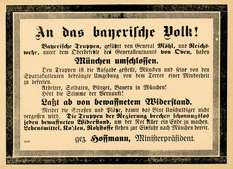 An das bayerische Volk