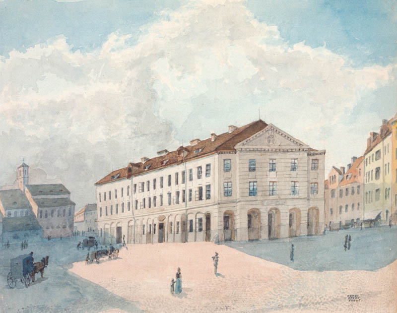 Das städtische Feuerhaus und das Stadtbauamt am Anger