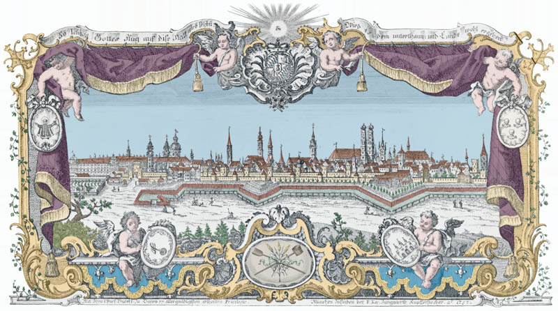 Gesellenbrief - Kupferstich von Frz. X. Jungwirth