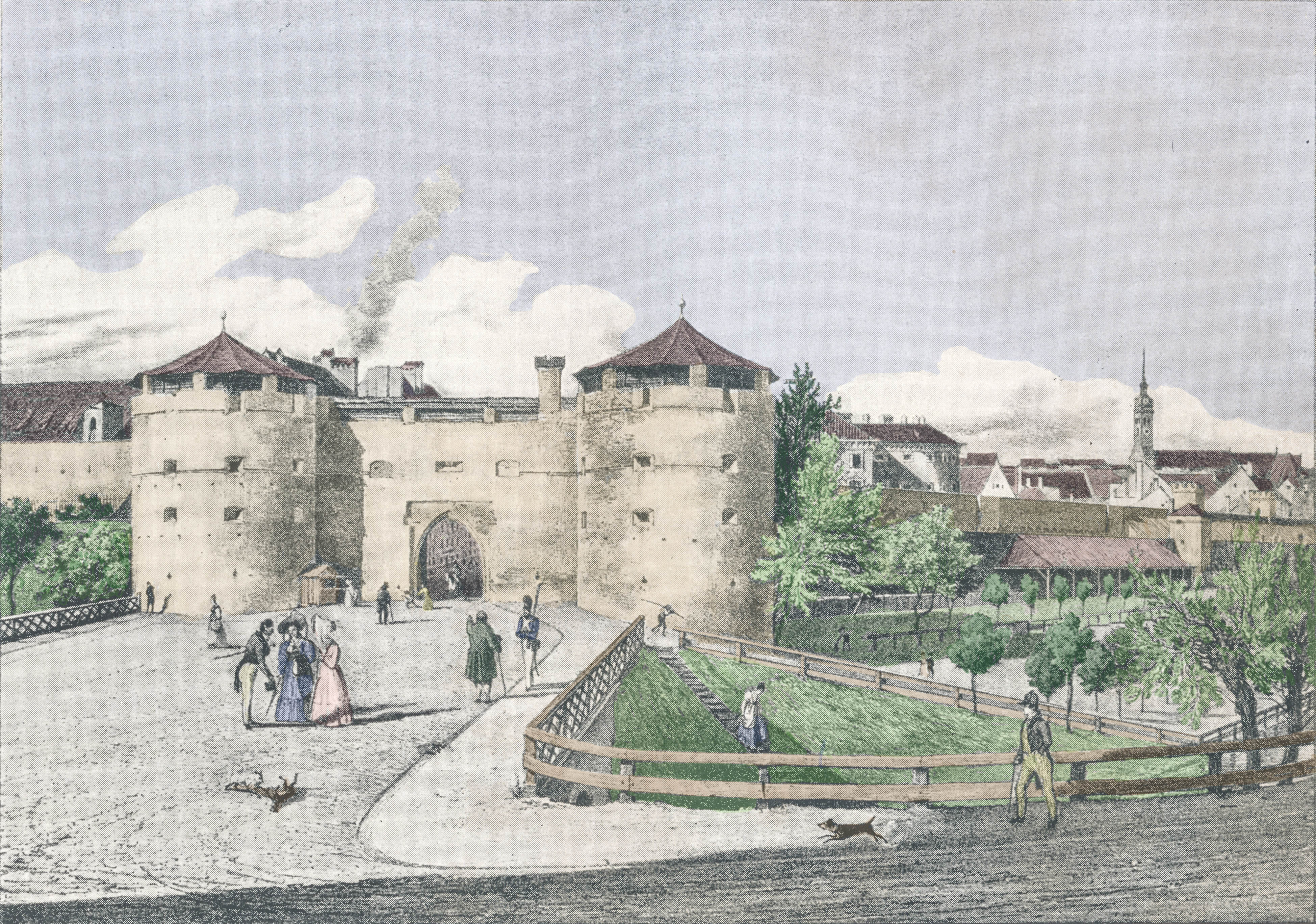 Dass Angertor im Jahre 1835