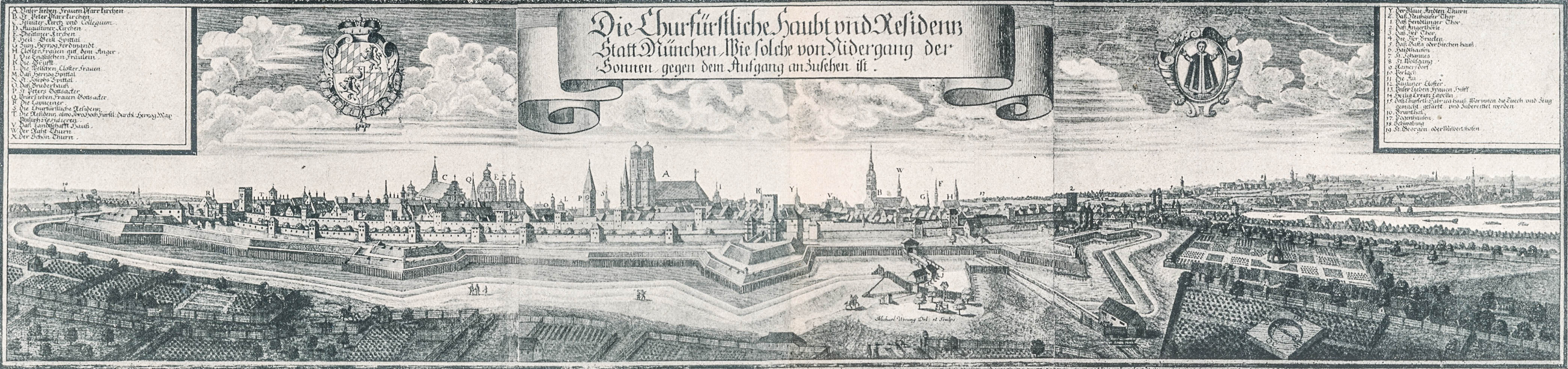 Ansicht der Stadt München 1700