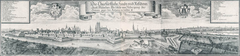 Ansicht der Stadt München 1700