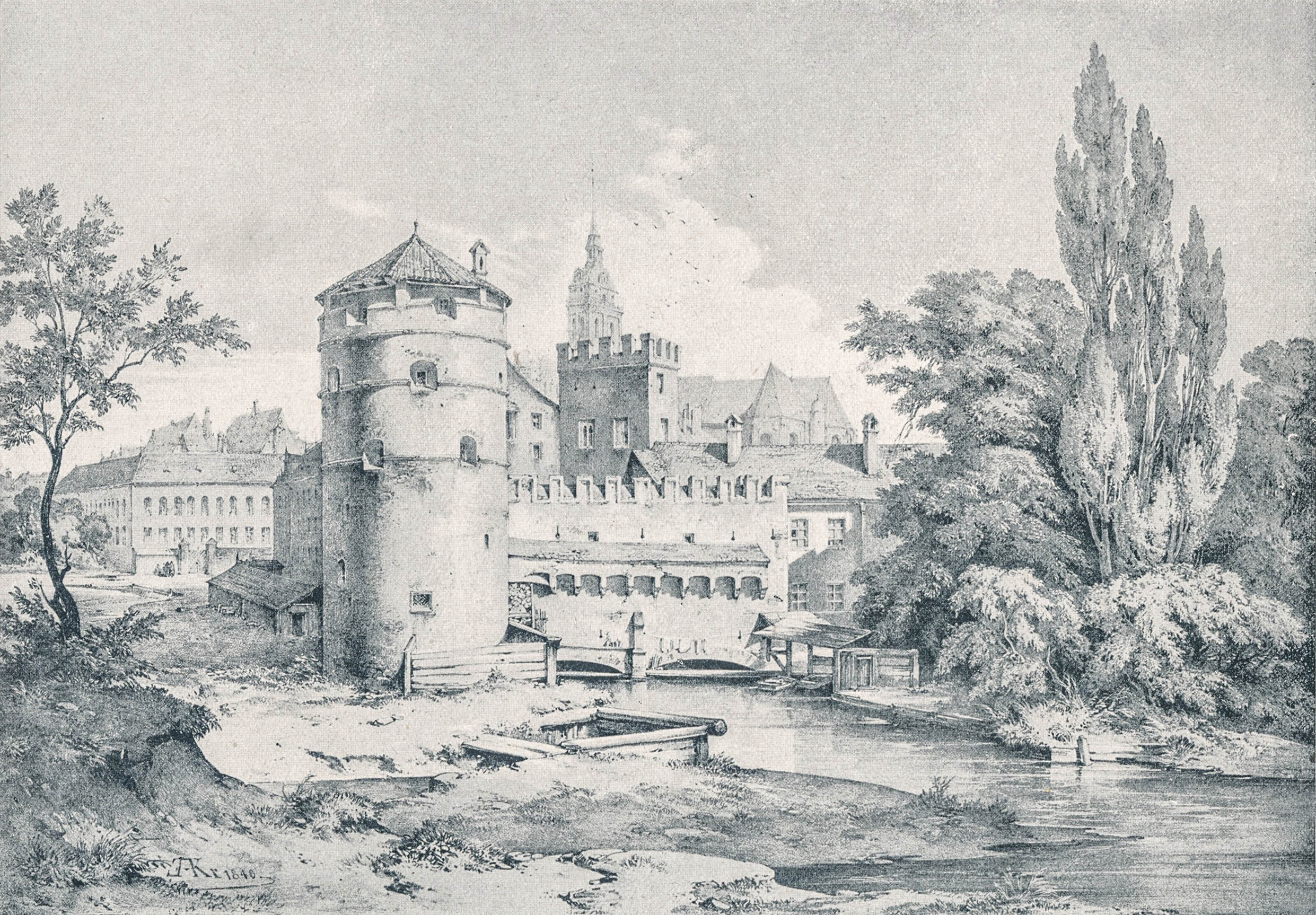 Die alte Stadtmauer am Einlaß