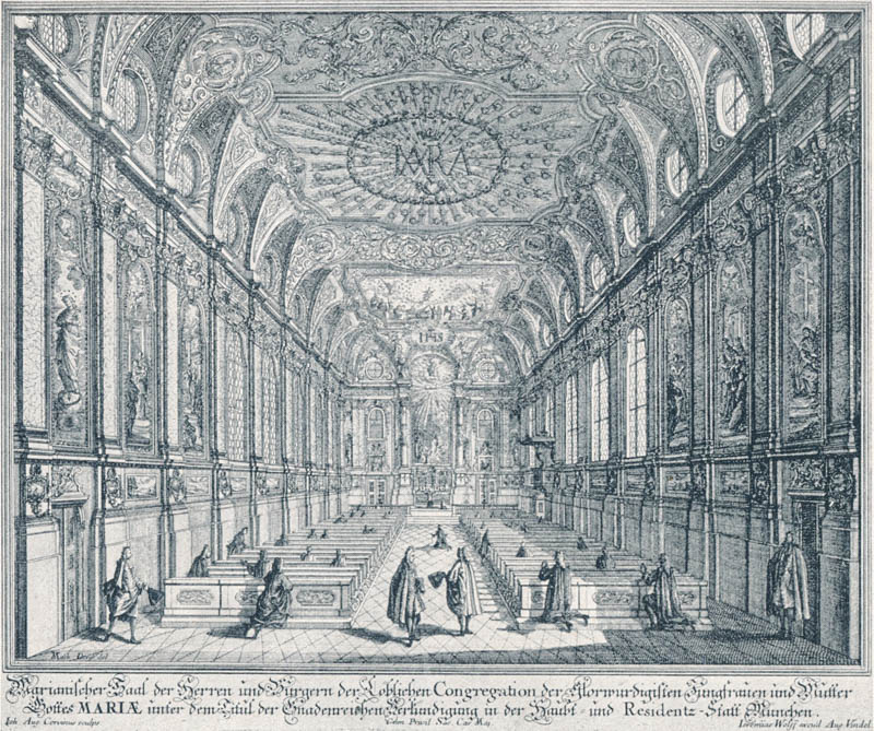 Innenansicht des Bürgersaales zu München