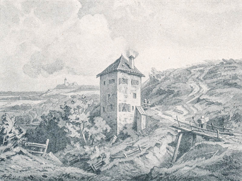 Altes Brunnhaus am Gasteig oberhalb der Praterbrücke