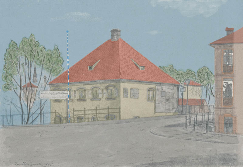 Der „Turmwirt“ an der Ludwigsbrücke 1890