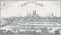 Ertels ch. bayer. Atlas – München im Jahre 1687