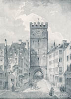 Huber Ludwig – Der blaue Ententurm, früher Püttrich-, später Ruffiniturm, abgebrochen