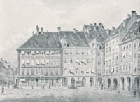 Huber Ludwig – Marienplatz mit der alten Hauptwache 1830