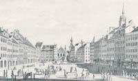 Kraus Gustav – Der Marienplatz 1825