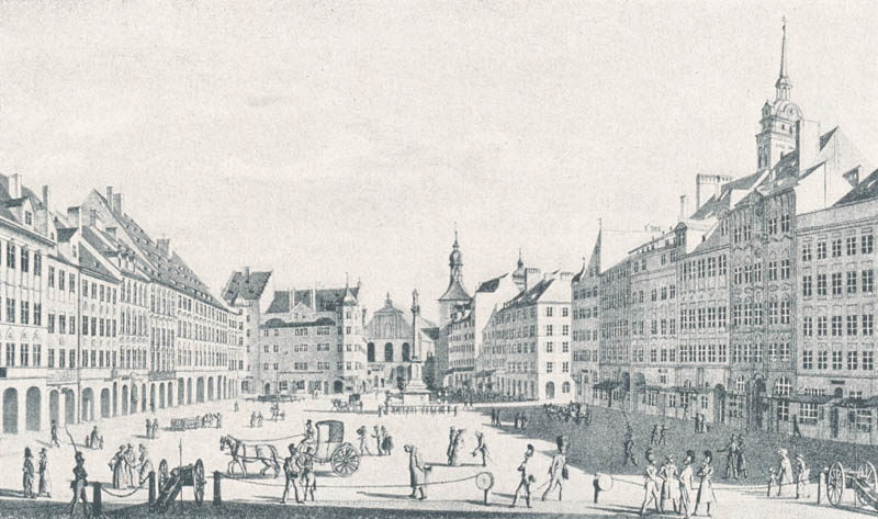 Der Marienplatz 1825