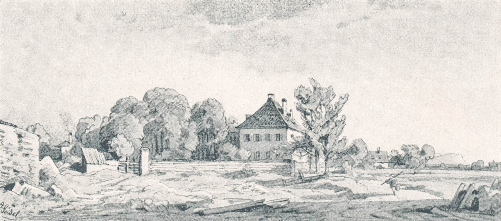 Kurfürstl. Jagdhaus, jetzt Wassermannsche Stearinfabrik, Frauenhoferst