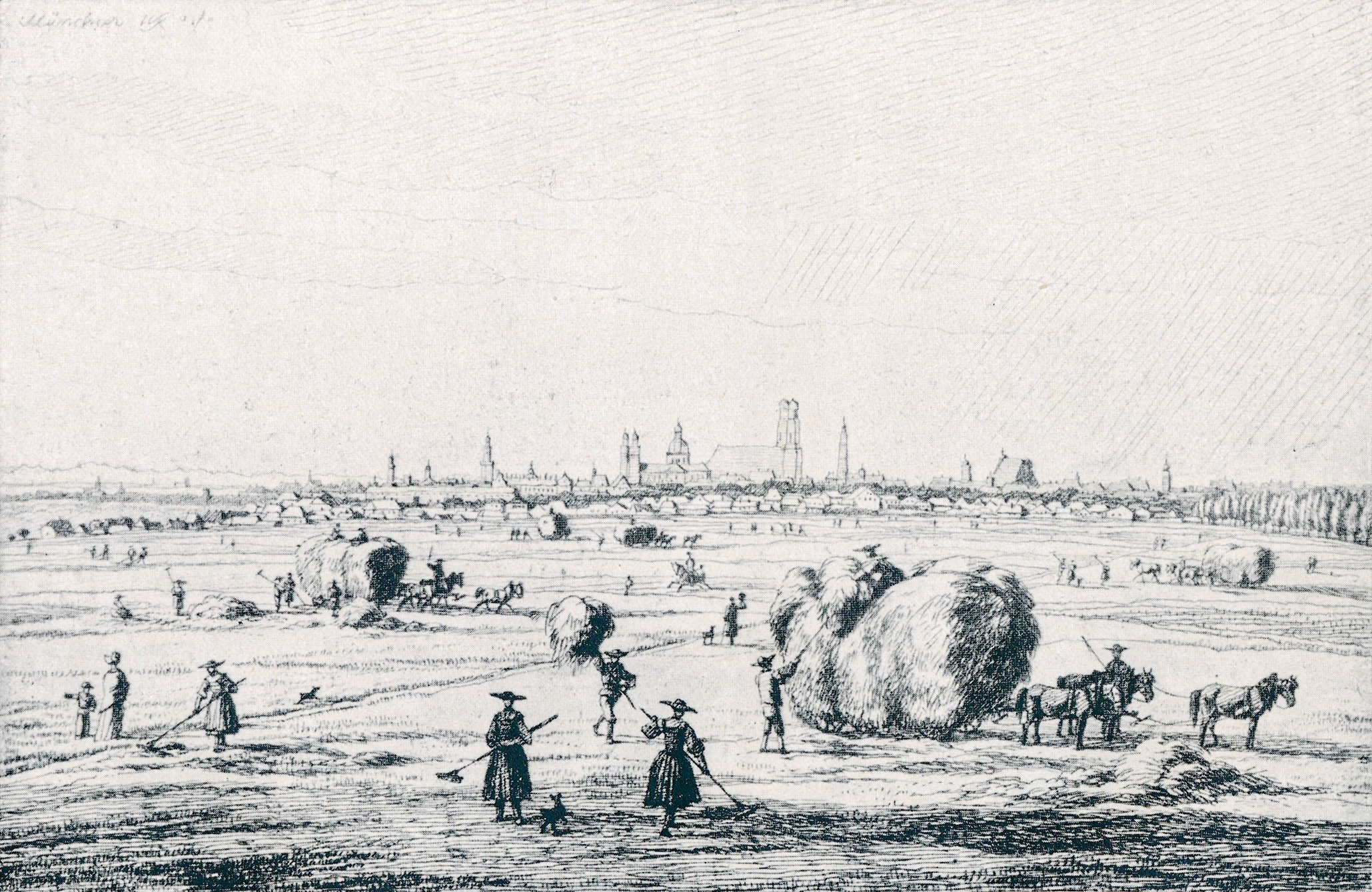 Blick auf München von Norden