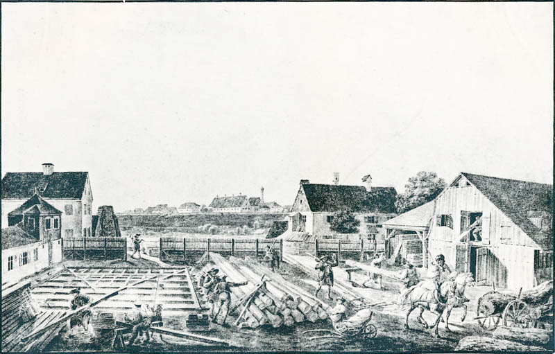 Zimmermannsplatz an der unteren Lände