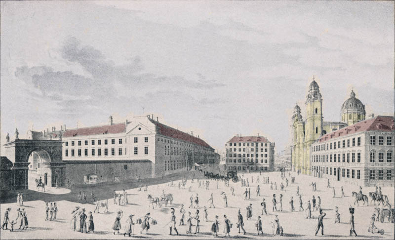 Der freie Platz an Stelle des abgebrochenen Schwabinger-Tores