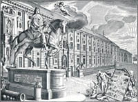 Asam Cosmal Damian, Corvinius Johann August – Huldigungsblatt für Kurfürst Max Emanuel