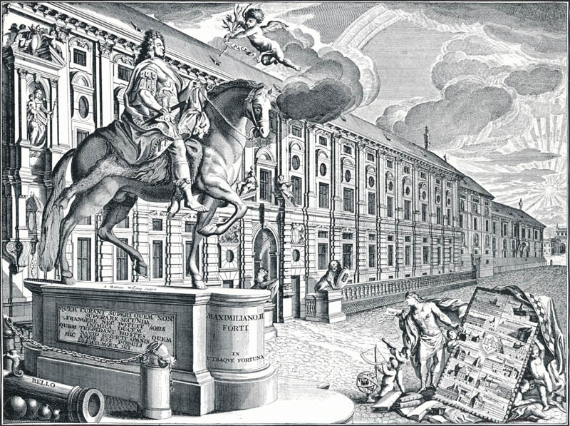 Huldigungsblatt für Kurfürst Max Emanuel