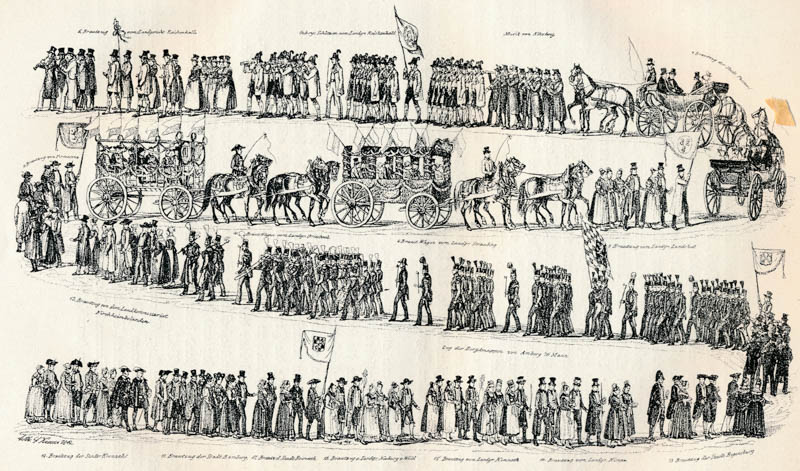 Der Landesbrautzug am Hochzeitstag des Kronprinzen Maximilian (Fortsetzung) 