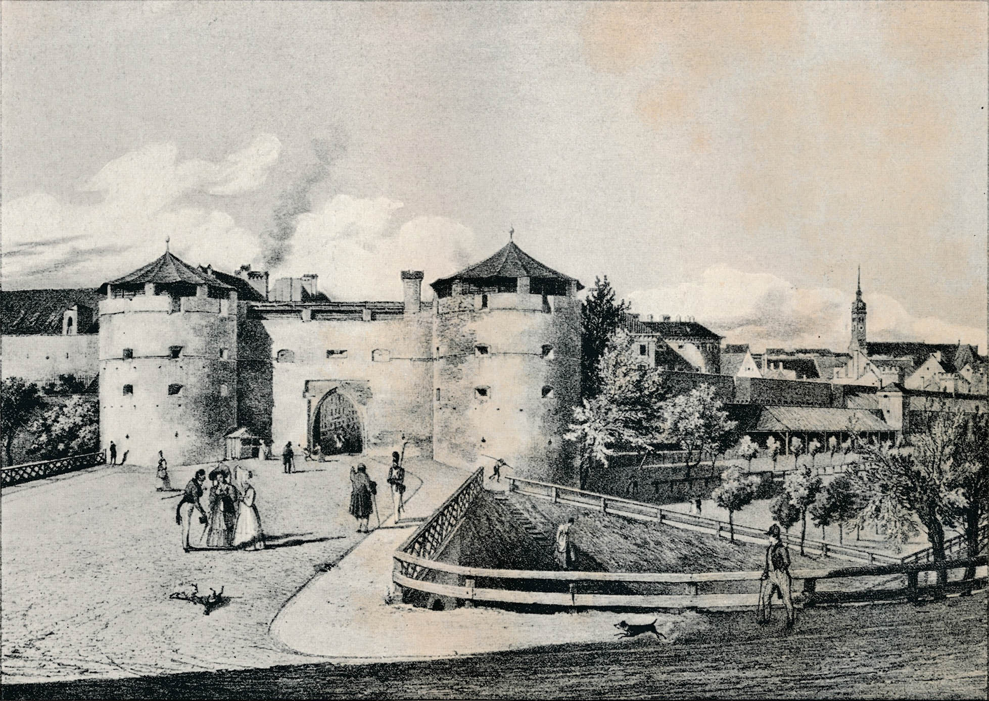 Dass Angertor im Jahre 1835