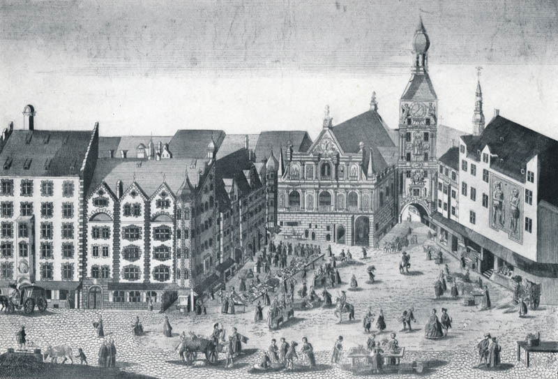 Westseite des alten Rathauses