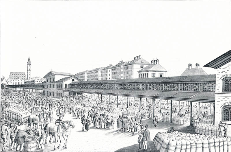 Schrannenhalle – Blumenstraße  – Muffat Karl