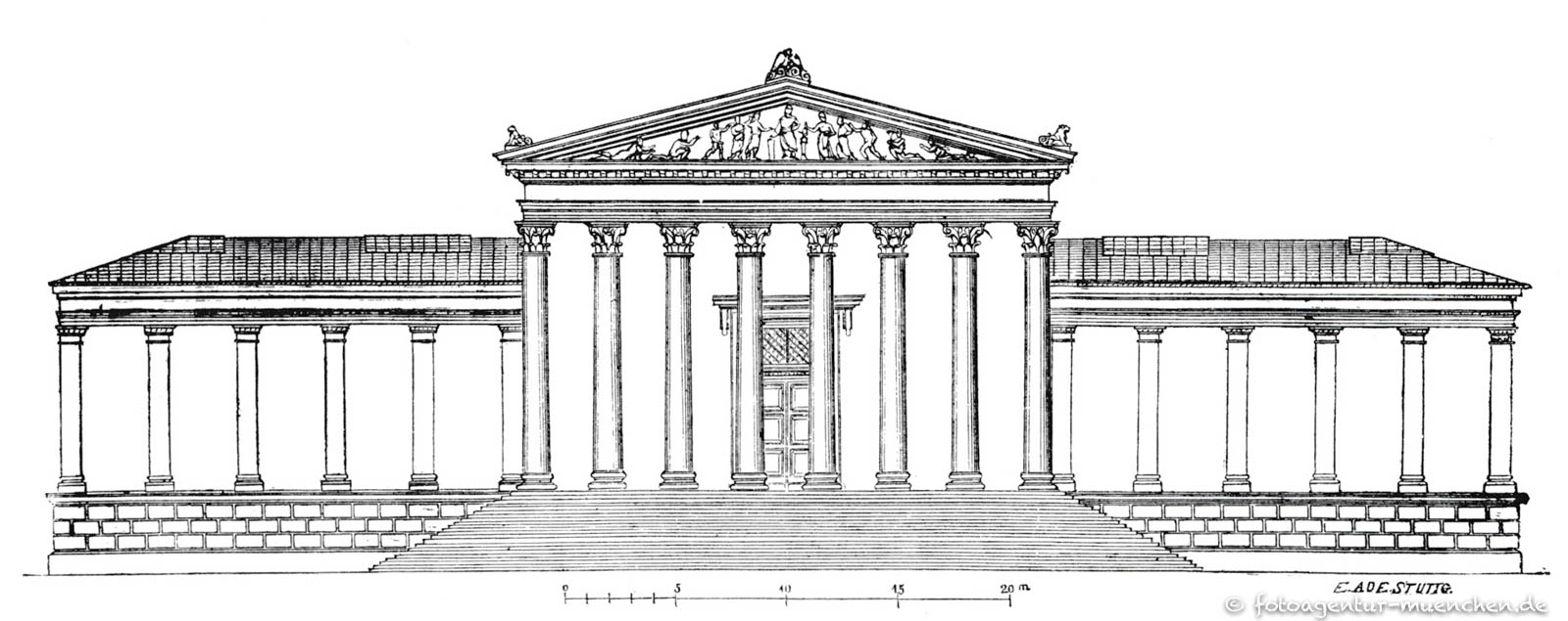 Das Kunstausstellungsgebäude. Fassade
