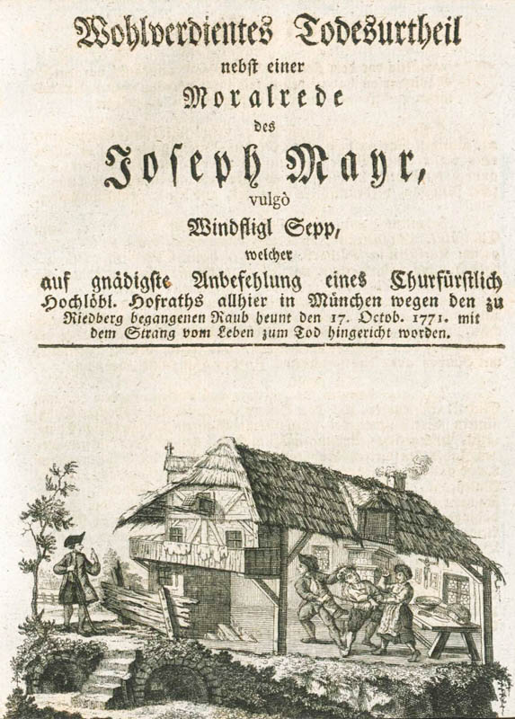 Wohlverdientes Togesurteil des Joseph Mayr