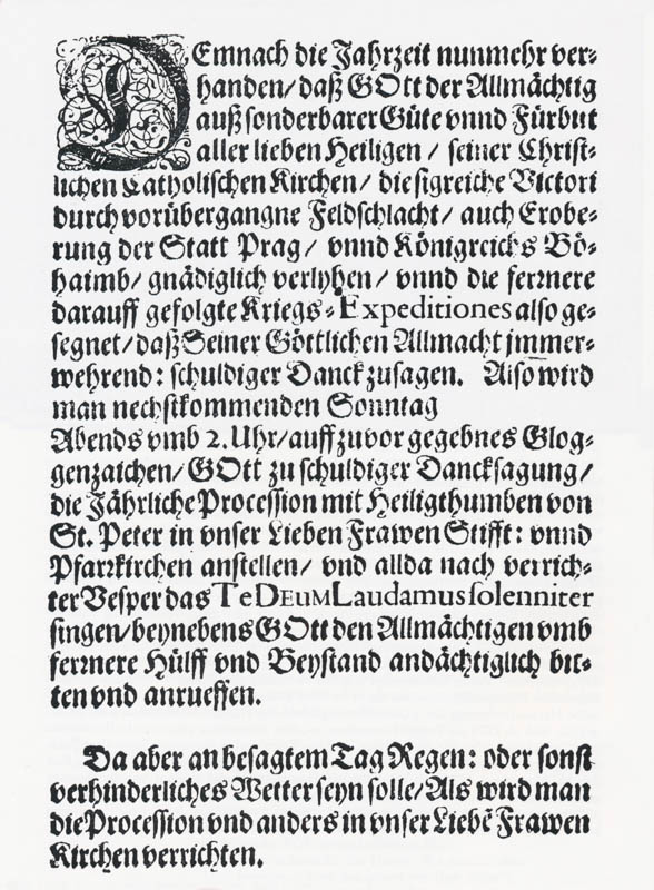 Aufruf zur „Prager Prozession“