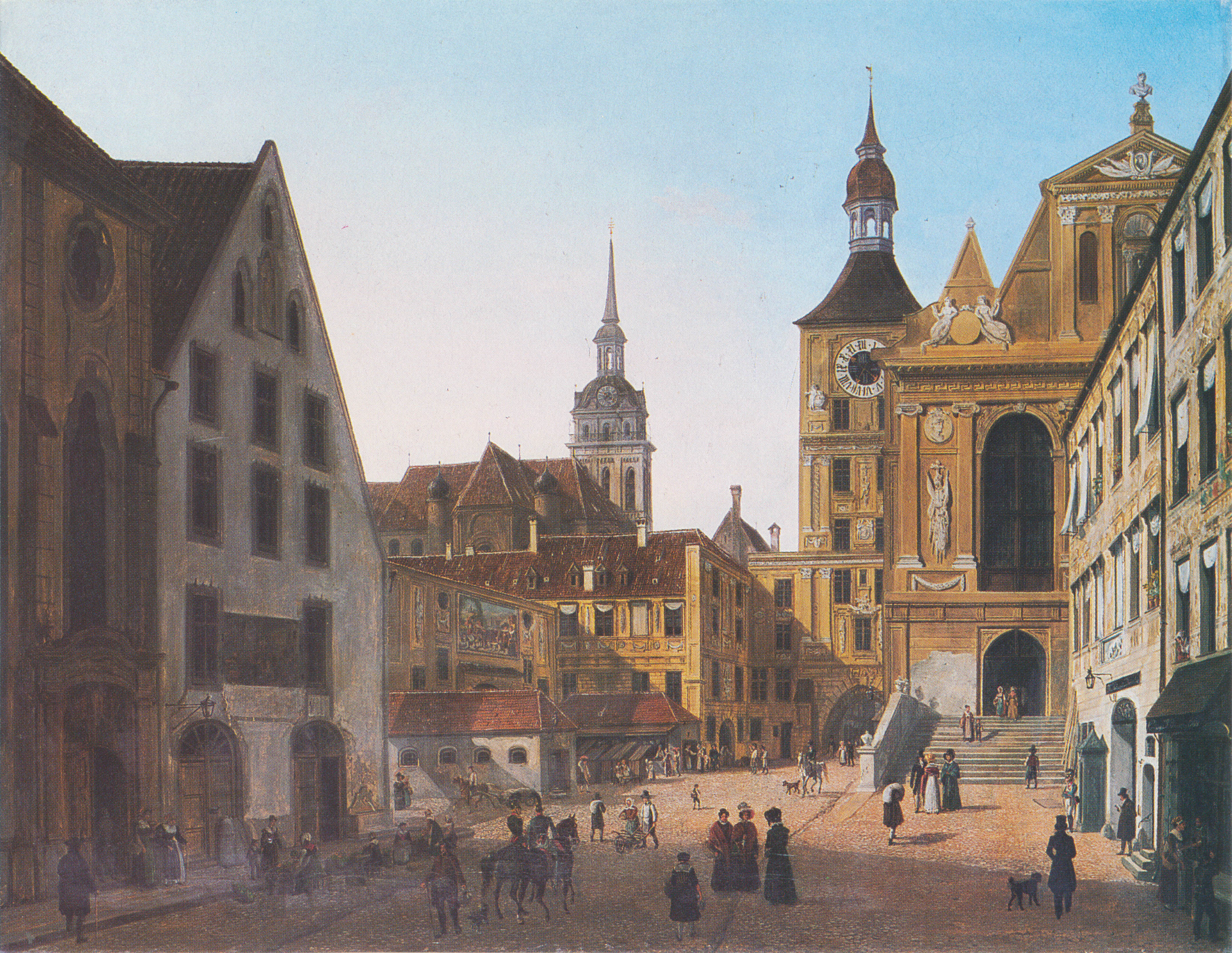 Das Rathaus, vom Tal gesehen